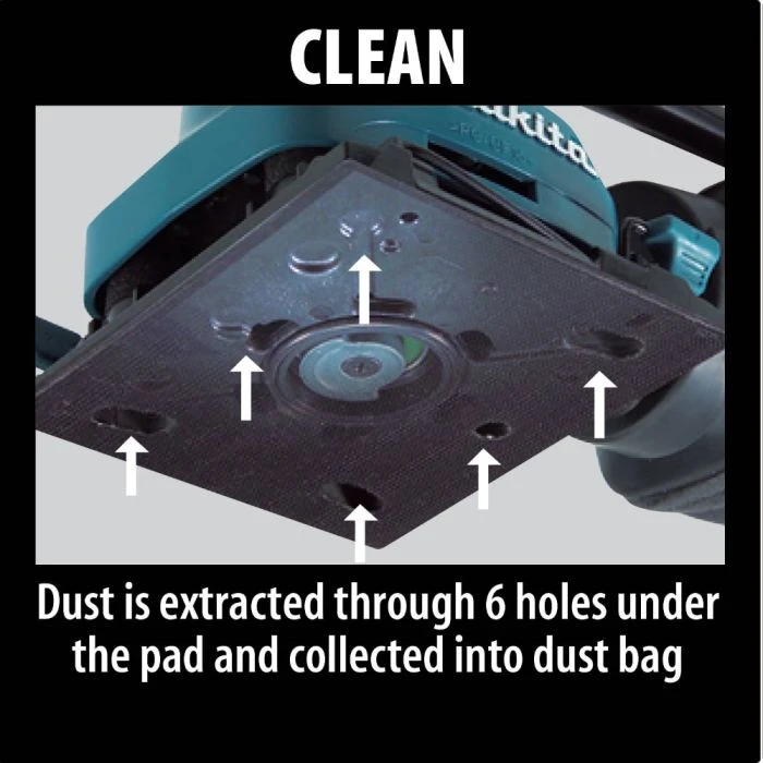 Makita BO4556K 1/4 Sheet Finishing Sander, With Tool Case 6 Makita BO4556K 1/4 Sheet Finishing Sander, With Tool Case - Image 6