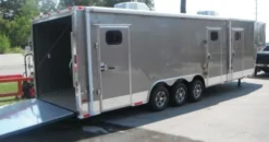 Enclosed Trailer 8.5'x36' Gooseneck Event Food Car Hauler (Silver) Storage 8 Enclosed Trailer 8.5'x36' Gooseneck Event Food Car Hauler (Silver) Storage -Tool Comprehensive 16976 3