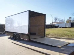 8.5x20 White V-Nose Enclosed Trailer With Blackout Pkg (2) 5,200lb Axles 9 8.5x20 White V-Nose Enclosed Trailer With Blackout Pkg (2) 5,200lb Axles -Tool Comprehensive 20100814 dsc02692