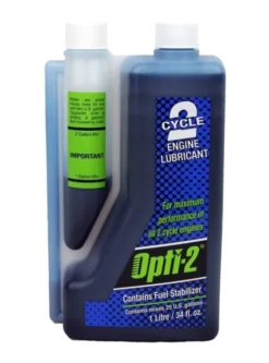 Opti-2 2 Cycle 34 Oz Bottle Smokeless Oil Mix 25 Gallons EZ Measure Bottle -Tool Comprehensive 20112