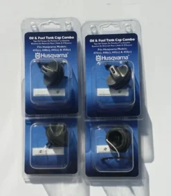 Four Husqvarna Chainsaw Fuel/Oil Caps 435-450 Models 580494102