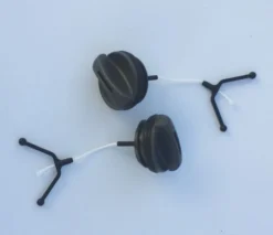 Two Husqvarna Chainsaw Fuel/Oil Caps 435-450 Models 580494103