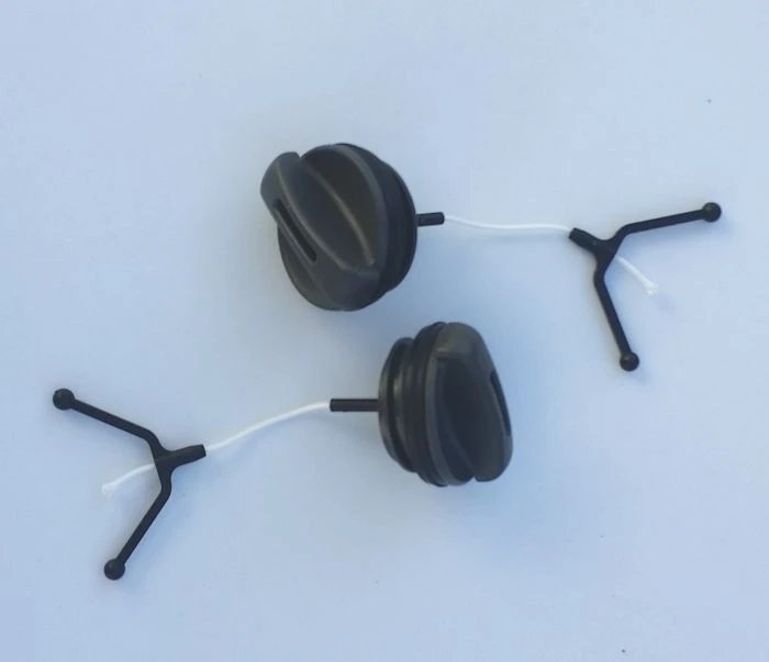 Two Husqvarna Chainsaw Fuel/Oil Caps 435-450 Models 531300356 1 Two Husqvarna Chainsaw Fuel/Oil Caps 435-450 Models 531300356