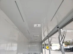 8.5' X 48' White Gooseneck Enclosed Trailer Storage