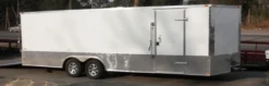 Enclosed Trailer 8.5'x24' White - Cargo Bike Car Hauler Storage -Tool Comprehensive 2 copy 1