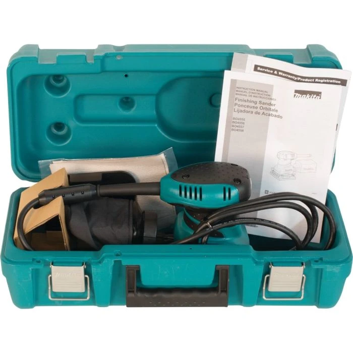 Makita BO4556K 1/4 Sheet Finishing Sander, With Tool Case 2 Makita BO4556K 1/4 Sheet Finishing Sander, With Tool Case - Image 2