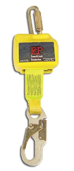 French Creek Production 459 9' Retractable Webbing Lanyard With Carabiner 1 French Creek Production 459 9' Retractable Webbing Lanyard With Carabiner