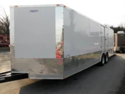 Enclosed Trailer 8.5'x24' White - Cargo Bike Car Hauler Storage -Tool Comprehensive 5 copy 1