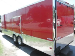 Enclosed Trailer 8.5'x26' Red - Motorcycle Car Bike Hauler Storage -Tool Comprehensive 5 16