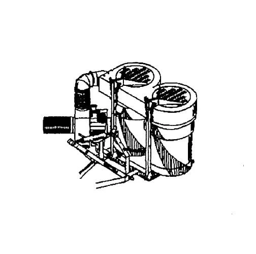 Trac Vac Model 662 Lawn Mower Bagger Vacuum 6.5 HP Briggs 3-Point Hitch 3 Trac Vac Model 662 Lawn Mower Bagger Vacuum 6.5 HP Briggs 3-Point Hitch - Image 3