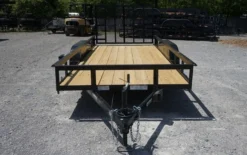 Utility Trailer 6.4' X 14' Spring Assist A-Frame Gate Tire Rack Tandem Axle -Tool Comprehensive 6x14 3