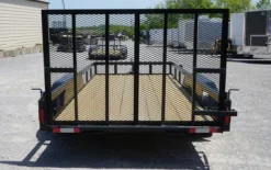 Utility Trailer 6.4' X 14' Spring Assist A-Frame Gate Tire Rack Tandem Axle -Tool Comprehensive 6x14 5
