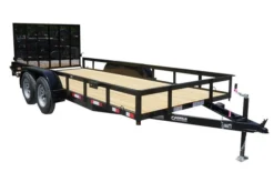 6.4x16 Straight Deck Utility Trailer (2) 3500lb Axles