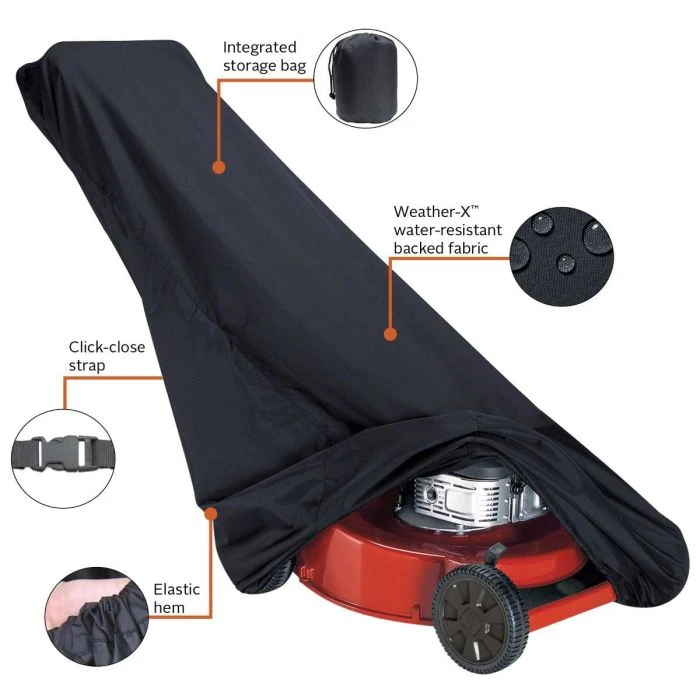 Classic 73117-GW20 Lawn Mower Cover For 20" Greenworks Mowers Black 2 Classic 73117-GW20 Lawn Mower Cover For 20" Greenworks Mowers Black - Image 2