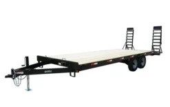 8.5x22 Deckover Utility Trailer (2) 5,200lb Axles With Standup Ramps
