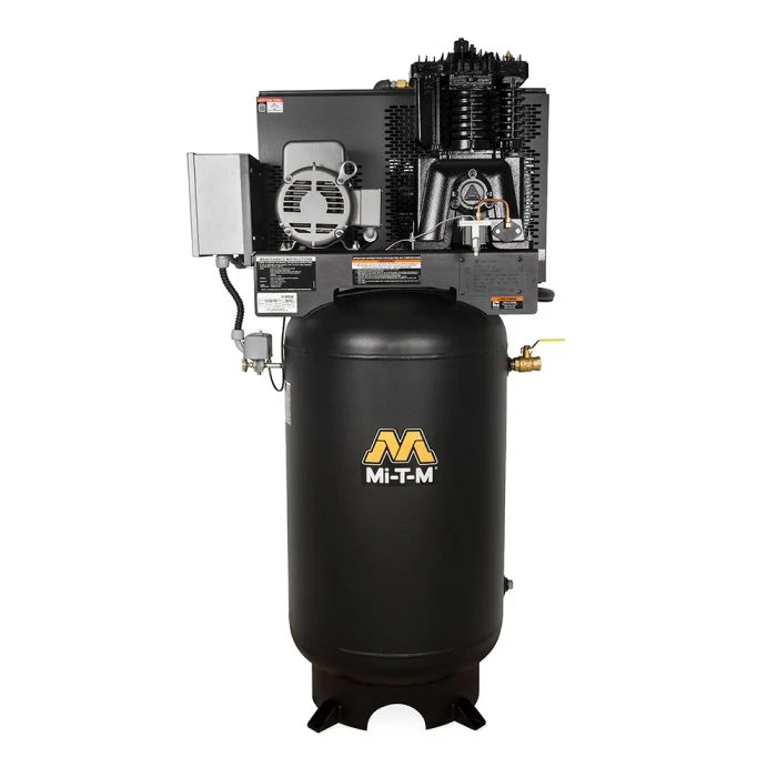 MI-T-M ACS-23305-80VM 80-Gallon 5.0 HP 200V Air Compressor 1 MI-T-M ACS-23305-80VM 80-Gallon 5.0 HP 200V Air Compressor