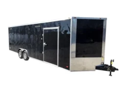 Enclosed Trailer 8.5' X 26' Black Race Ready Tandem 5,200lb Axles Storage