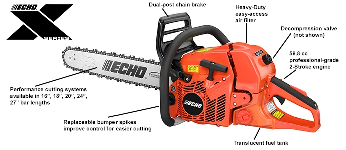Echo CS-620P Chainsaw 20" Professional Grade - 59.8cc 2 Stroke Engine 5 Echo CS-620P Chainsaw 20" Professional Grade - 59.8cc 2 Stroke Engine - Image 5