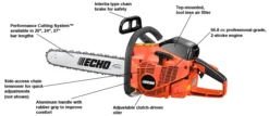 Echo CS-680 27" Chainsaw Professional Use 66.8cc -Tool Comprehensive cs 680 callouts