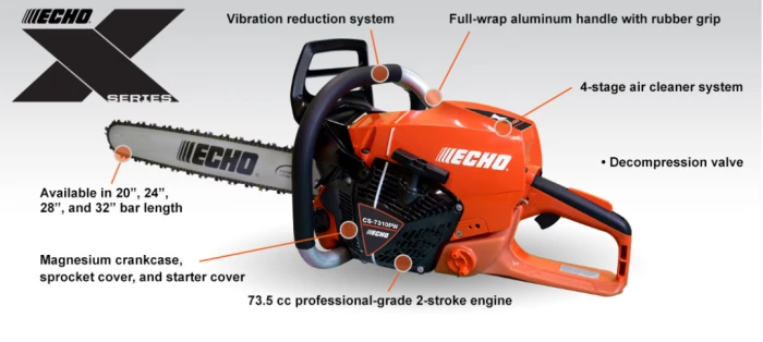 Echo CS-7310PW 20" Chainsaw Full-Wrap Handle 73.5cc 2 Echo CS-7310PW 20" Chainsaw Full-Wrap Handle 73.5cc - Image 2