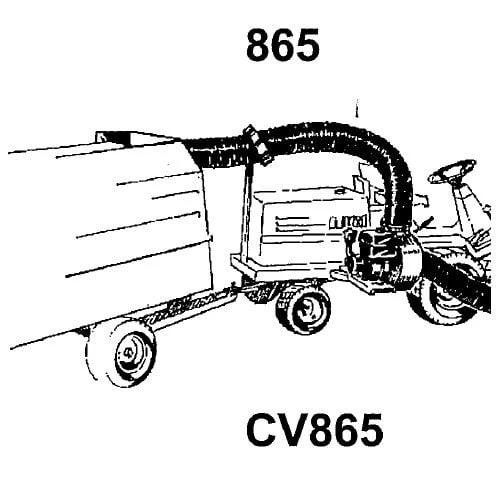 Trac Vac Model CV865 Chipper Debris Vacuum 8 HP Briggs & Stratton Engine 4 Trac Vac Model CV865 Chipper Debris Vacuum 8 HP Briggs & Stratton Engine - Image 4