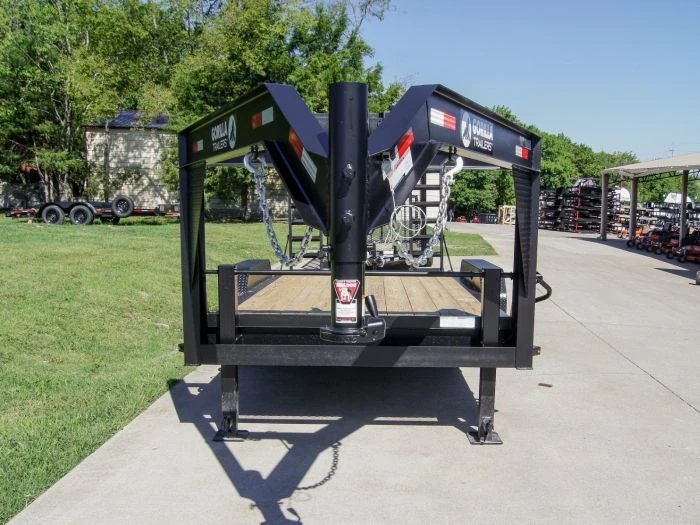 7x16 Gooseneck Equipment Trailer (2) 7K Axles With Stand-Up Ramps 3 7x16 Gooseneck Equipment Trailer (2) 7K Axles With Stand-Up Ramps - Image 3