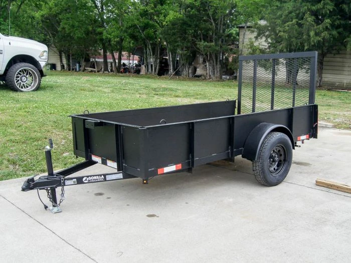 5' X 10' Utility Trailer Straight Deck 18" Sides Tall Gate 1 5' X 10' Utility Trailer Straight Deck 18" Sides Tall Gate