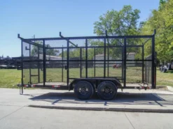 7x16 Tandem Straight Deck Utility Trailer With 6ft Mesh Sides And Ladder Racks 9 7x16 Tandem Straight Deck Utility Trailer With 6ft Mesh Sides And Ladder Racks -Tool Comprehensive dsc00613 2