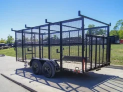 7x16 Tandem Straight Deck Utility Trailer With 6ft Mesh Sides And Ladder Racks 10 7x16 Tandem Straight Deck Utility Trailer With 6ft Mesh Sides And Ladder Racks -Tool Comprehensive dsc00614 2