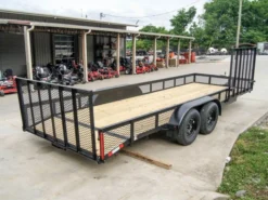 6.4x20 Utility Trailer With Side Gate And 18" Mesh (2) 3,500lb Axles -Tool Comprehensive dsc00619 1