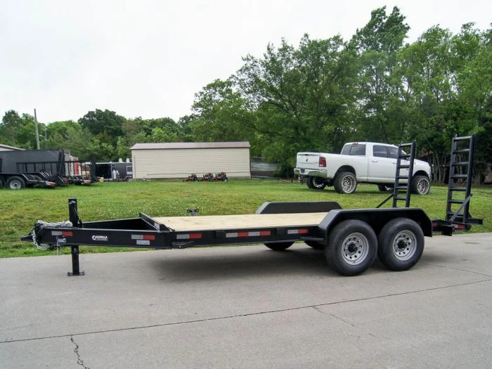 7x16 I-Beam Equipment Trailer With (2) 7K Axles With Stand Up Ramps 2 7x16 I-Beam Equipment Trailer With (2) 7K Axles With Stand Up Ramps - Image 2