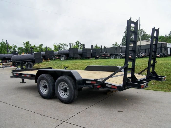 7x16 I-Beam Equipment Trailer With (2) 7K Axles With Stand Up Ramps 3 7x16 I-Beam Equipment Trailer With (2) 7K Axles With Stand Up Ramps - Image 3