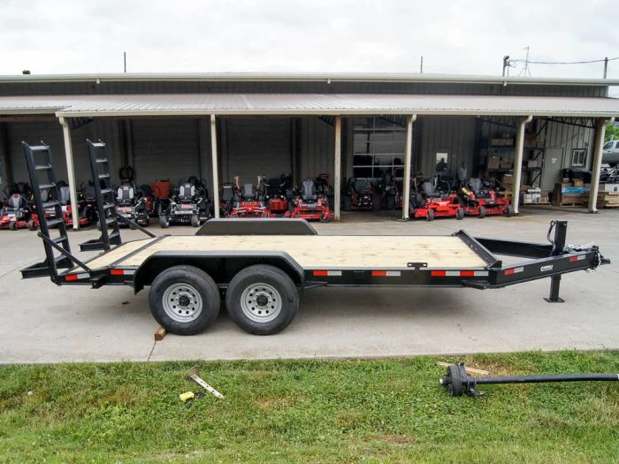 7x16 I-Beam Equipment Trailer With (2) 7K Axles With Stand Up Ramps 5 7x16 I-Beam Equipment Trailer With (2) 7K Axles With Stand Up Ramps - Image 5