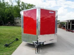 Custom Red 8.5x24 Enclosed Trailer (2) 5200lb Axles ATP Floor Storage