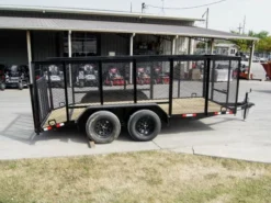 6.4x16 Dovetail Utility Trailer With 4ft Mesh Side (2) 3,500lb Axles -Tool Comprehensive dsc00771 5