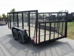 6.4x16 Dovetail Utility Trailer With 4ft Mesh Side (2) 3,500lb Axles -Tool Comprehensive dsc00773 5