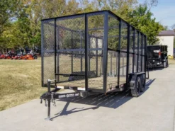 6.4' X 14' Tandem Axle Straight Utility Trailer - Mesh 6' Sides -Tool Comprehensive dsc00912 3