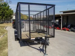 6.4' X 14' Tandem Axle Straight Utility Trailer - Mesh 6' Sides -Tool Comprehensive dsc00913 3