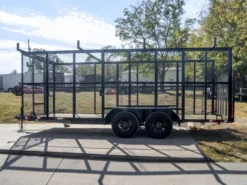 7x18 Tandem Straight Deck Utility Trailer 6ft Mesh Sides Ladder Racks 8 7x18 Tandem Straight Deck Utility Trailer 6ft Mesh Sides Ladder Racks -Tool Comprehensive dsc01000 3