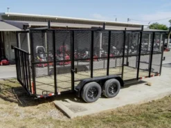 7x18 Tandem Straight Deck Utility Trailer 6ft Mesh Sides Ladder Racks 11 7x18 Tandem Straight Deck Utility Trailer 6ft Mesh Sides Ladder Racks -Tool Comprehensive dsc01003 3