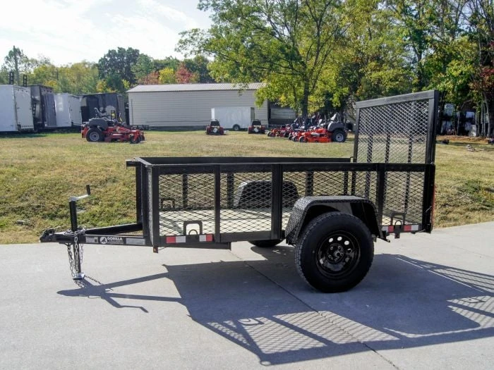 5x8 Straight Deck Utility Trailer With 2ft Mesh Side 3500lb Axle 1 5x8 Straight Deck Utility Trailer With 2ft Mesh Side 3500lb Axle