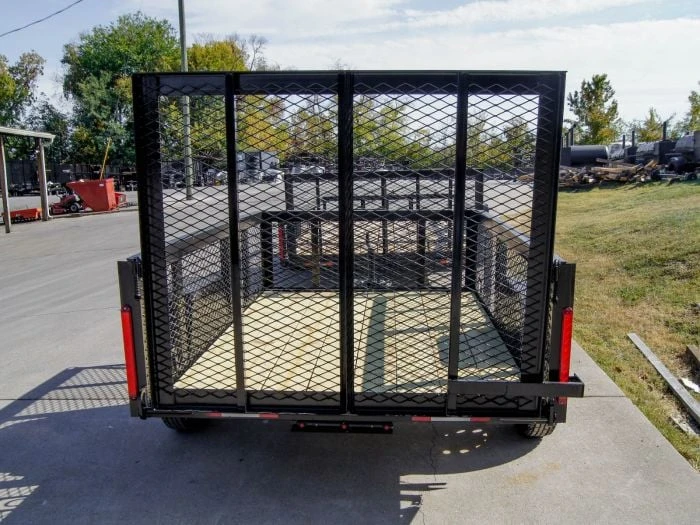 5x8 Straight Deck Utility Trailer With 2ft Mesh Side 3500lb Axle 3 5x8 Straight Deck Utility Trailer With 2ft Mesh Side 3500lb Axle - Image 3