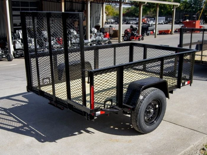 5x8 Straight Deck Utility Trailer With 2ft Mesh Side 3500lb Axle 4 5x8 Straight Deck Utility Trailer With 2ft Mesh Side 3500lb Axle - Image 4