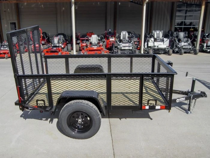 5x8 Straight Deck Utility Trailer With 2ft Mesh Side 3500lb Axle 5 5x8 Straight Deck Utility Trailer With 2ft Mesh Side 3500lb Axle - Image 5