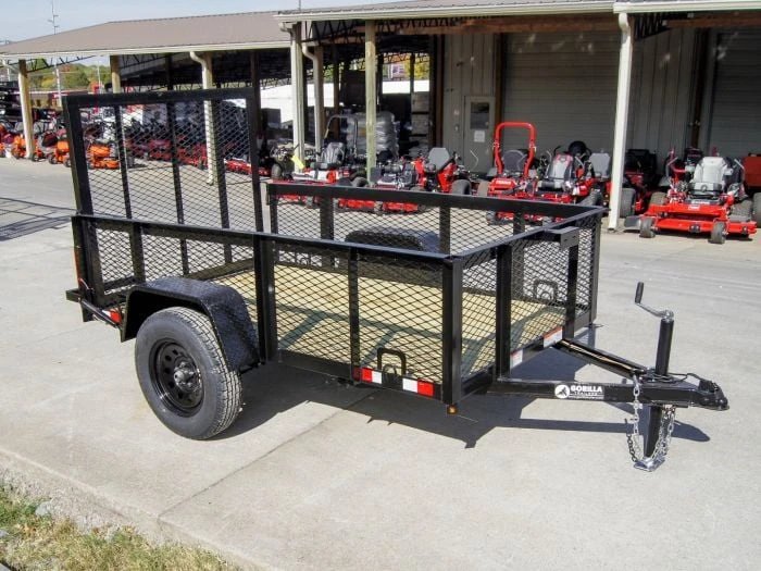 5x8 Straight Deck Utility Trailer With 2ft Mesh Side 3500lb Axle 6 5x8 Straight Deck Utility Trailer With 2ft Mesh Side 3500lb Axle - Image 6
