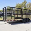 6.4x18 Straight Tail Utility Trailer With 6ft Sides