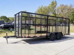 6.4x18 Straight Tail Utility Trailer With 6ft Sides