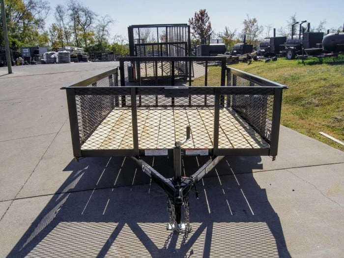 6.4x10 Dovetail Utility Trailer With 2ft Mesh Sides 3,500lb Axle 2 6.4x10 Dovetail Utility Trailer With 2ft Mesh Sides 3,500lb Axle - Image 2