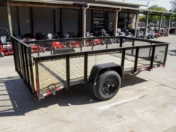 6.4x12 Dovetail Utility Trailer 2ft Mesh Side 3,500lb Axle -Tool Comprehensive dsc01371 1