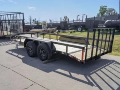6.4x16 Utility Trailer Dovetail (2) 3500lb Axles With Gate -Tool Comprehensive dsc01386 4